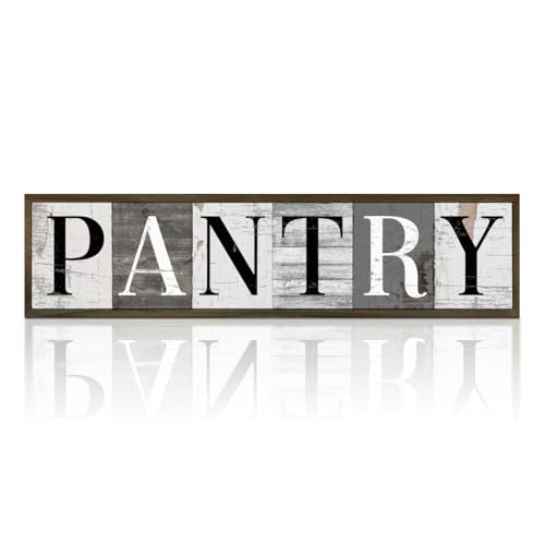 Farmhouse Pantry Signs, Rustic Hanging Wood Sign, Kitchen Wall Art,