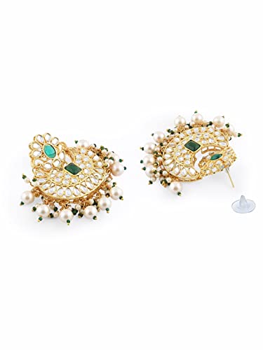 Women's Crystal Bridal Kundan Choker Necklace Earring & Ring Set