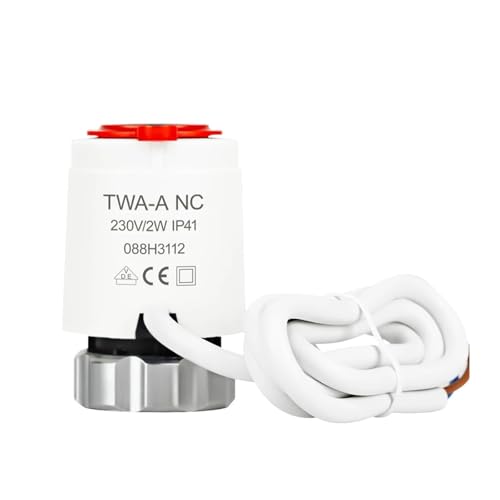Generic 1/5/10 Uds AC 230V normalmente cerrado NC M30 * 1,5mm actuador térmico eléctrico for calefacción por suelo radiante TR * V válvula de radiador termostático(10Pcs)