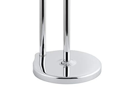 Sunnypoint Free Standing Bathroom Toilet Paper Holder Stand With Reserve, Reserve Area Has Enough Space For Jumbo Roll (Chrome) #TOP3
