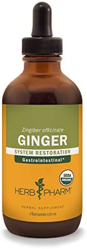 Herb Pharm Certified Organic Ginger Liquid Extract for Digestive Support - 4 Ounce
