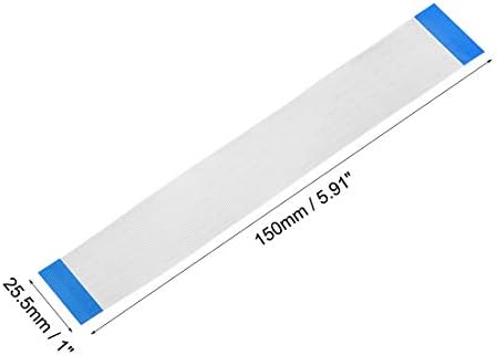 sourcing map Flexible Flat Cable, 50 Pins 0.5mm Pitch 150mm FPC FFC Flexible Ribbon Cable for LCD TV Car Audio DVD Player Laptop 5Pcs (A Type)