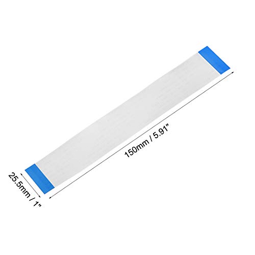 Uxcell Flexible Flat Cable, 50 Pins 0.5Mm Pitch 150Mm Fpc Ffc Flexible Ribbon Cable For Lcd Tv Car Audio Dvd Player Laptop 5Pcs (A Type) #TOP2