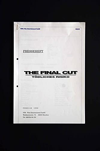 Bild: The Final Cut - T�dliches Risiko - Sam Elliott - Anne Ramsay - Presseheft f�r 15,00 EUR (-23%) statt 13,00 EUR bei amazon.de