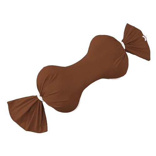 Image of TADO MUSLIN Pregnancy Pillow for Pregnant Women - Adjustable Full Body Maternity Pillow for Sleeping - Support for Back, HIPS, Legs, Belly - Premium, Washable, Comfortable Pregnancy Body Pillow Brown