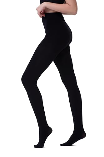 Image of DUCMODA Women's 70D Semi-Opaque Tights High Waist Solid Soft Stretch Pantyhose