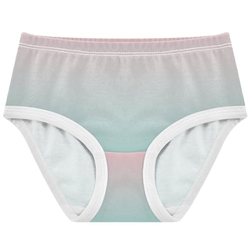 Joisal Blush Pink Green Blue Gradient Panties Little Girl Toddlers Underwear Floral Cotton Bright Kids Undies Briefs 2t - Main Image