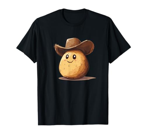 Kartoffeln und Cowboyhut Kostüm T-Shirt
