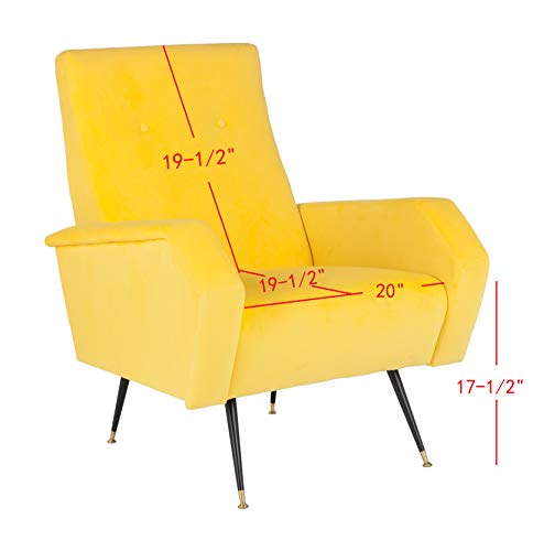 Sillón Confortable Plegable Amarillo miniatura 3
