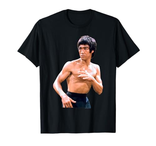 Bruce Lee Legendary Pose Full Color Vintage Photograph T-Shirt
