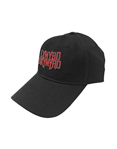 Lynyrd Skynyrd Baseball Cap Band Logo Official Black Strapback One Size