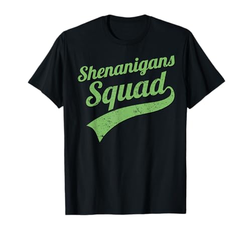 Shenanigans Team Squad Matching para Saint Patricks Party Camiseta