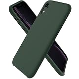 ORNARTO Coque iPhone XR en Silicone, Case Fine en Caoutchouc Liquid Silicone Cover Protection Bumper Anti-Choc Housse Étui pour iPhone XR (2018) 6,1 Pouces-Vert de Chypre