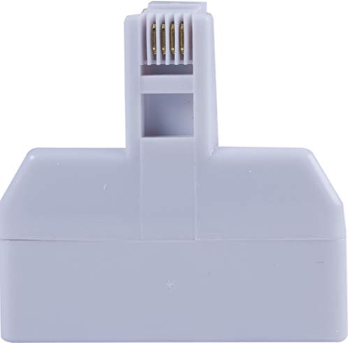 Power Gear White 2-Line in-Wall Telephone RJ11 Triplex Adapter, 2 Pack, Home or Office, Compatible with Answering Machines, Modems, Fax Machines, All Brand, 46088 - Thumbnail 4