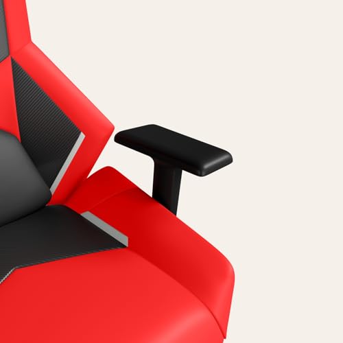 Image of Interio by Godrej Venox High Back Synthetic Leather Ergonomic Gaming Chair (Red) 1-Year Warranty, 3D Armrest, Magnetic Lumbar and Headrest Adjustable