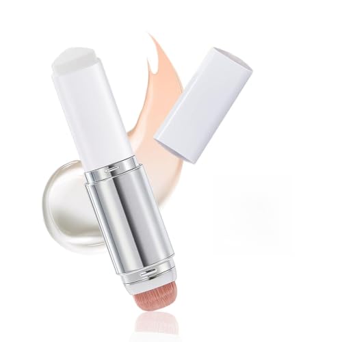 Blanc Cover Cream Stick V - Color Changing Foundation Stick, White Foundation for Older Women, Korean Makeup with Built-in Brush Foundation Makeup Moisturizing Dewy Finish for Even Skin Tone (Natural)
