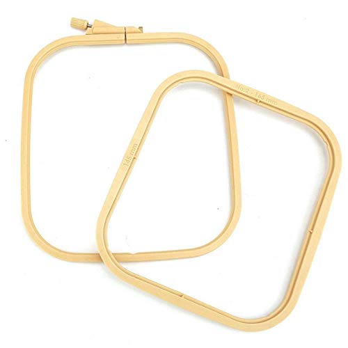 Nurge Plastic Square Embroidery Hoops, Cross Stich Hoop, Punch Needle Hoop (Small) #TOP3