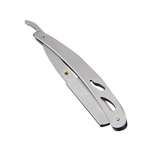 MERRYHAPY 1 Pc Professional Stainless Steel Folding Vintage Razor Holder Straight Safety Razor Holder