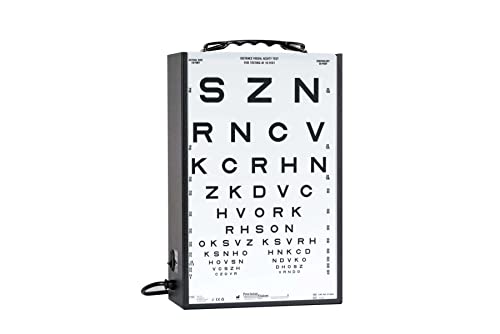 vision screening charts - School Nurse Vision Screening/Testing Kit, Illuminator Cabinet with 3 Charts for 10 Foot Testing Distance (Patti Pics, Sloan & HOTV)