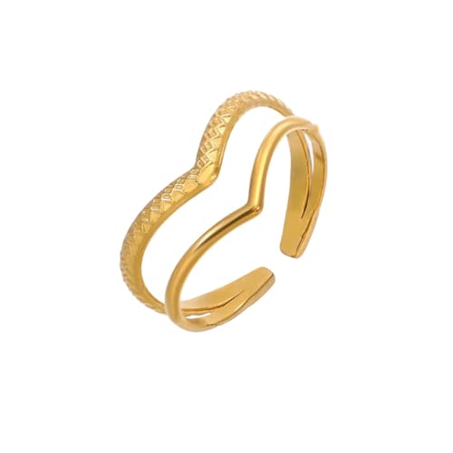 Bijoux femme tendance avec cette bague ouverte géométrique pour le quotidien
