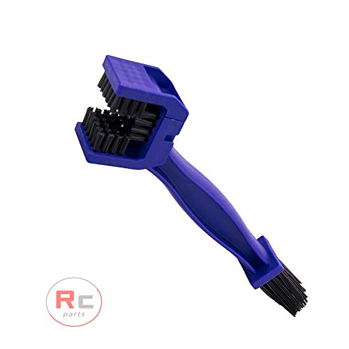 RC Parts Cepillo Limpieza Cadena Moto y Bicicleta. Herramienta Limpieza Engranajes y Cadenas Azul Cover