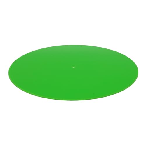 BONKZEBU Tapis de Plateau Tournant en Acrylique, Réduction du Bruit de qualité Supérieure, qualité Sonore Améliorée pour Les Enregistrements, Tapis Antidérapant Antistatique de 12 Pouces pour Les