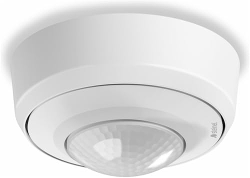 Steinel Bewegungsmelder PD IR 4360-8 COM1 Weiß– 360° Präsenzmelder mit 8 m Reichweite | Aufputzmontage | IP54 | 6 m Präsenzbereich