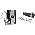 InSinkErator HOT250 Instant Hot and Cold Water Dispenser System, 2-Handle Drinking Water Faucet & DWC-00 Dishwasher Connector Kit