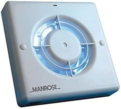 Manrose XF100LV 100MM 4 Wall Celing Extractor Bathroom Fan 12 Volt SELV (XF100LV 12v No Don't Need It Fixed Grille White)