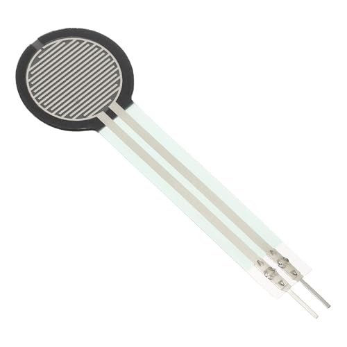 MECCANIXITY Thin Film Pressure Sensor, 20g-10Kg Force Sensing Resistor, FSR402-LT Stress Test Sensor Pad, Dia. 14.7mm / 0.58in, High Accuracy for Industrial Precise Instruments, 1 Pcs