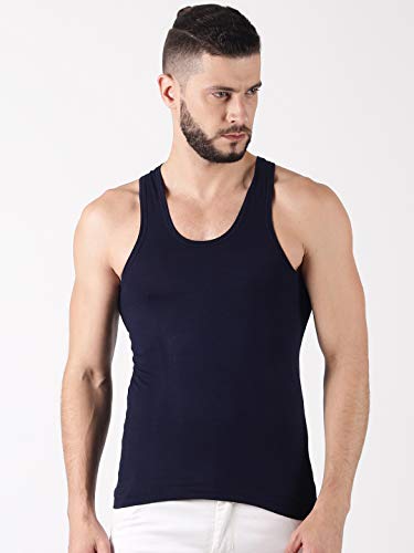 Image of Dollar Lehar Men Combed Cotton Round Neck Vest -Colour May Vary