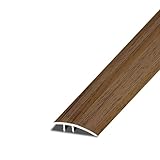 Kunovo Wood Grain Design Aluminium Threshold Edge Transition Strip, Anti-Stumble Uneven Flooring Cover Strips, Doorways Seam Cover for Homes and Offices (Color : Style6)