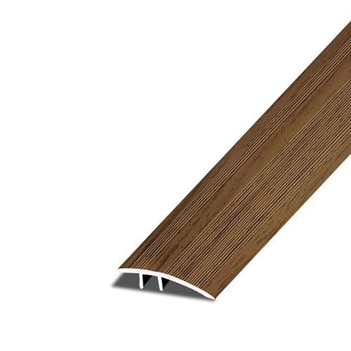 Kunovo Wood Grain Design Aluminium Threshold Edge Transition Strip, Anti-Stumble Uneven Flooring Cover Strips, Doorways Seam Cover for Homes and Offices (Color : Style6)