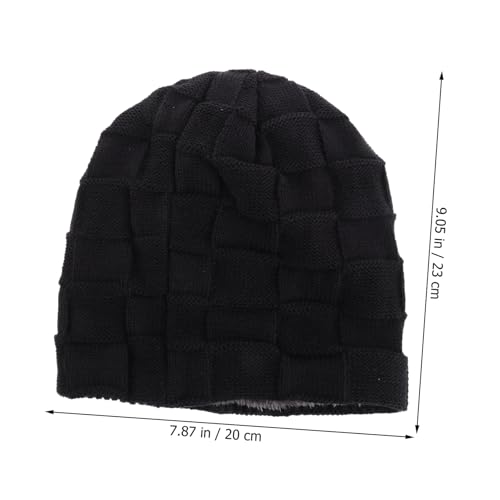 PartyKindom 1Set Thicken Knitted Beanie Scarf Gloves for Outdoor Activities Comfortable Reliable Cold Weather Gear for Skiing Camping More2