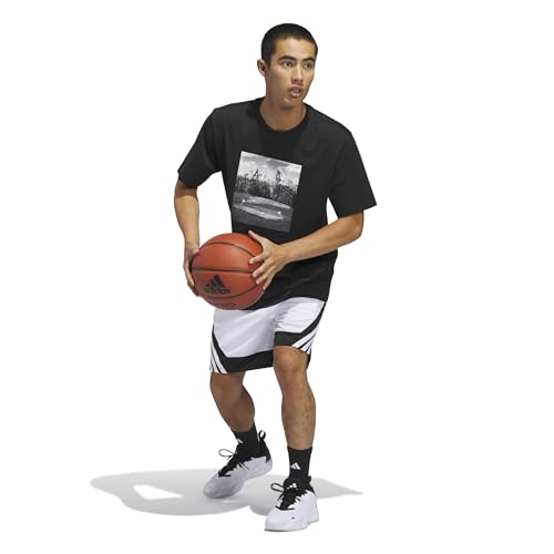 adidas Men's Pro Motion Short, White/Black, XX-Large/9" by adidas - Used condition - Image 2