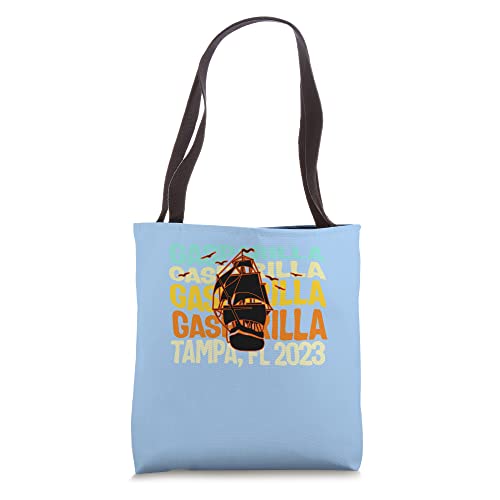 Gasparilla Tampa Florida 2023 Pirate Festival Ship Cruise Tote Bag