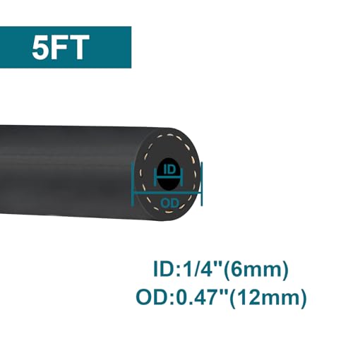 ZONBANG 1/4 Fuel Line, Fuel Line Hose 5 Feet