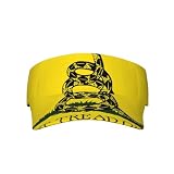 Dont Tread On Me Sport-Sonnenblende für Erwachsene, Sonnenschutz, leeres Oberteil, Baseballkappe, UV-Schutz, für Damen und Herren, Schwarz