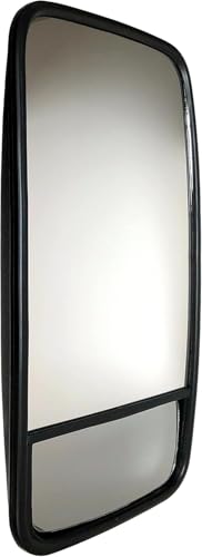 MelTruck Rétroviseur extérieur chauffant à 2 segments 440x220 mm R1800 ø15-28 24V E20 pour tracteur, camion (1, 440 x 220 mm - Chauffant - Double)