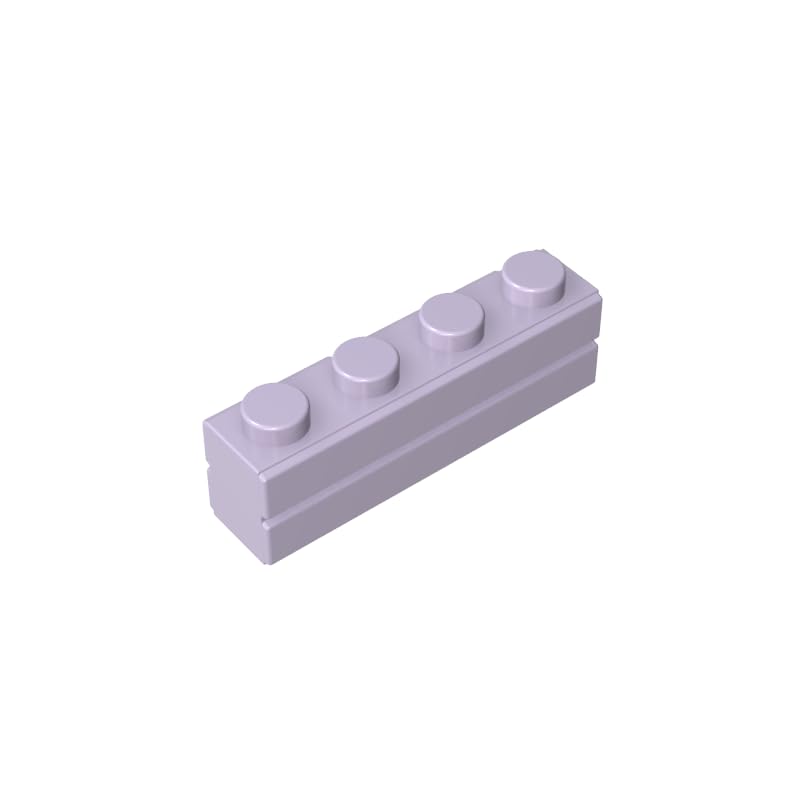 15533 Brick Special 1x4 with Masonry Brick Profile, pink purple, 50 PCS — image 1