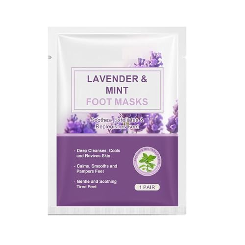 #rémunéré #Amazon<br>Masque Pieds Nourrissant Chaussettes Hydratantes Foot Mask Emballage et masque recyclables Pour Très Secs (Lavande)