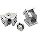 1pcs Movable Hinge Connecting Piece Industrial Aluminum Profile Fitting 2020 2040 3030 3060 4040 4080 4545 Zinc Alloy Any Angle Linear Motion Guides(3030)