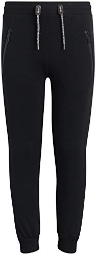 Galaxy by Harvic Boysâ€™ Sweatpants â€“ Basic Active Fleece Jogger Pants (Size: 8-16), Size 14/16, All Black