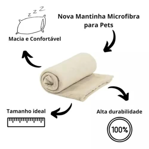 Kit 2 Mantas Pets - Conforto Macio E Quente Para Seu Gato E Cachorro, Cobertor Pet, Ideal Para Cama