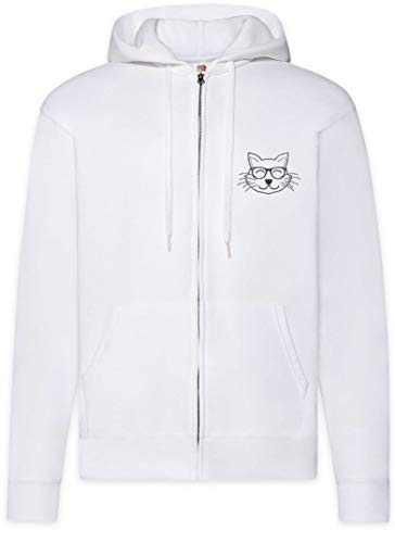 Nerd Kitty Zip Hoodie Urban Backwoods - Sweat à capuche zippé noir pour homme