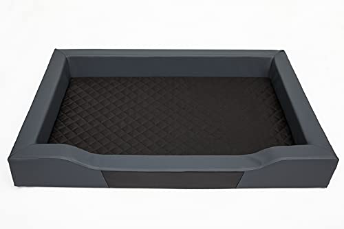 PillowPrim Hundebett Hundeschlafplatz Hundesofa Hundekissen Ruheplatz Hundematratze Hundehütte Hundeplatz Hundekorb Liegekissen 93x62 cm