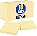 1InTheOffice Yellow Sticky Notes, 3" x 3" Yellow self stick sticky notes 18/Pack OF 100= 1800 notes pads