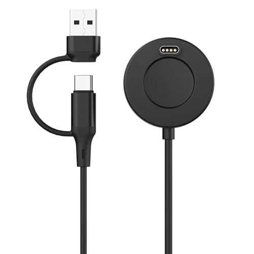 Astorgos 2 in 1 für Garmin Ladegerät, Ladestation mit 3,3 ft/1m USB-C Ladekabel für Garmin Fenix 8/â€¦ – Miniatur