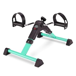 Pedalen voor Hometrainers Onder bureaufietspedaaltrainer, indoor ouderenrevalidatietrainingsmachine, opvouwbare mini-hometrainer for been- en armtrainingen, fietsventermachine for senioren met LCD-sch