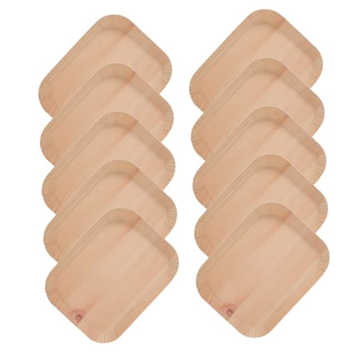 VINTORKY 10Pcs Disposable Snack Serving Plates Paper Treat Trays for Festivals Parties Gatherings Fun and Practical Dinnerware for Cakes Chips and Treats